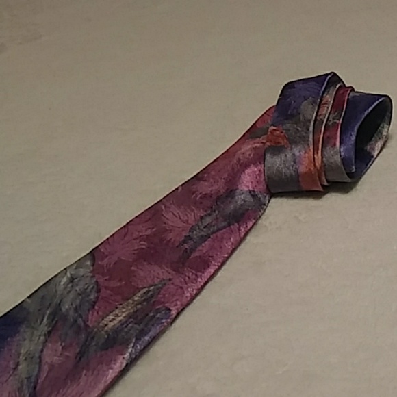 2/$10 Tex Tan Tie l Watercolor Tie l Mens Tie - Picture 5 of 6